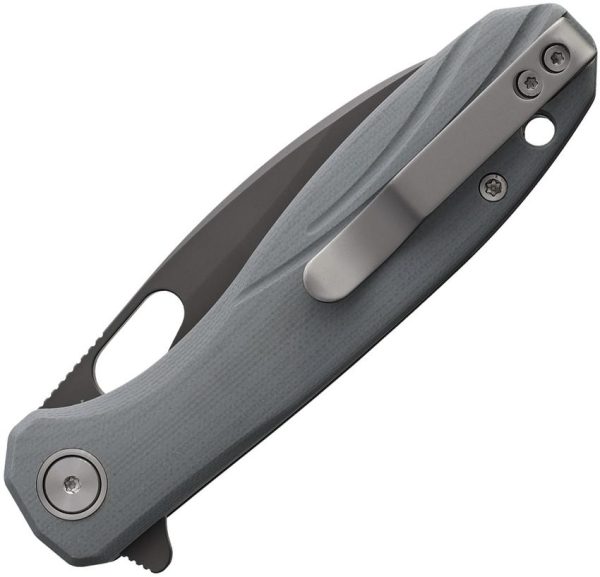 Ameight Eymor Linerlock Gray 14C28N Spear Blade