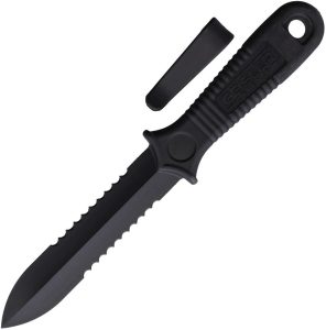 AMG Corp Long Kobe Boot Knife Black Serrated