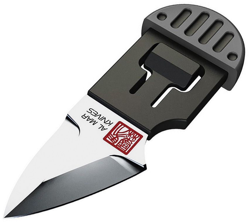 Al Mar Stinger Keyring Fixed Blade Knife 1.25" D2 Black