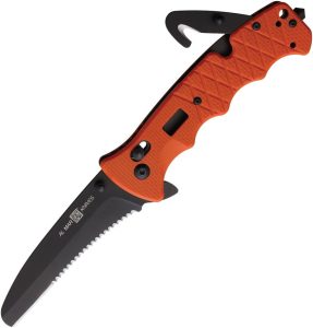 Al Mar 1050RAK Rescue Assisted D2 Steel Folding Knife Orange G10