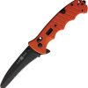 Al Mar 1050RAK Rescue Assisted D2 Steel Folding Knife Orange G10