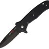 Al Mar SERE 2020 Linerlock A/O Folding Knife D2 Steel Black G10