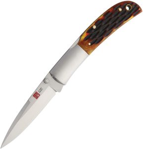 Al Mar Falcon Lockback AMK7004 AUS-8 Folding Knife Bone Handle