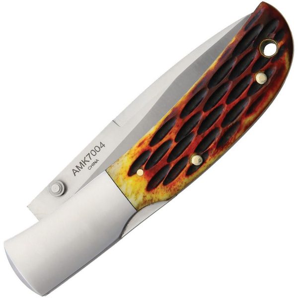 AMK7004_add_02.jpg Al Mar Falcon Lockback AMK7004 AUS-8 Folding Knife Bone Handle