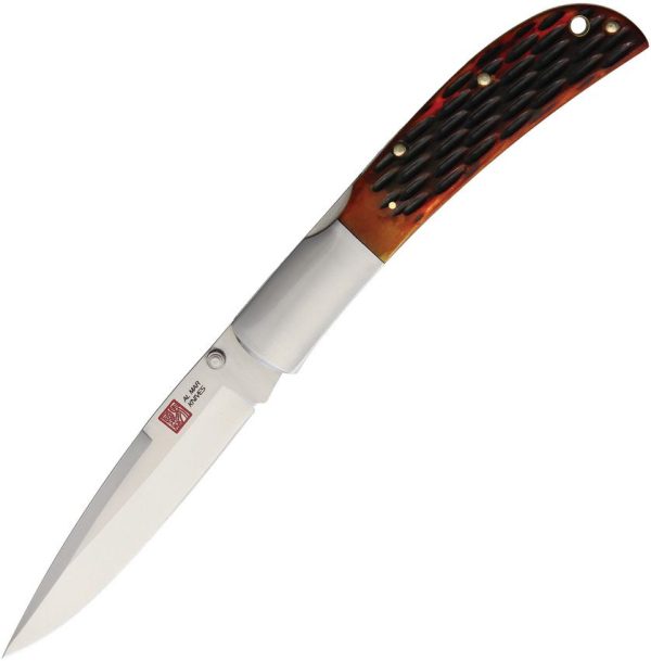 AMK7006.jpg Al Mar AMK7006 Eagle Lockback Bone Folding Knife AUS-8