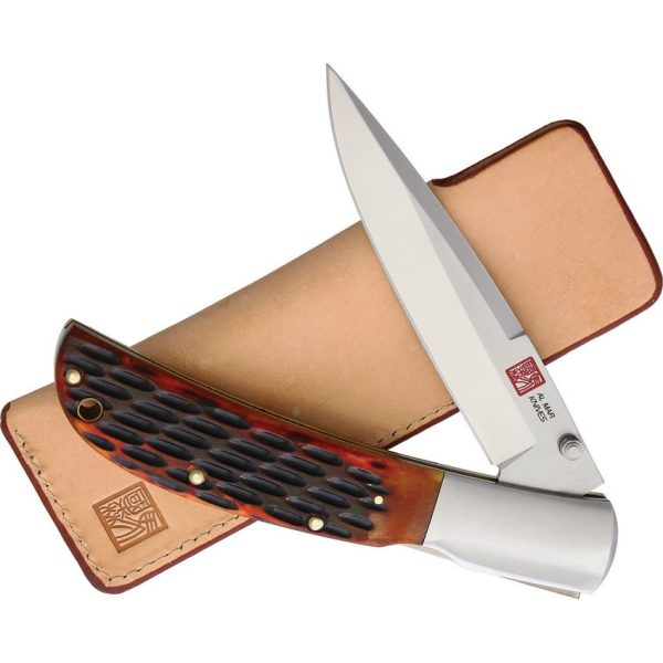 AMK7006_add_03.jpg Al Mar AMK7006 Eagle Lockback Bone Folding Knife AUS-8