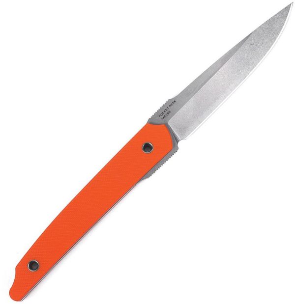 Amare Pocket Peak Fixed Blade - Orange G10 Handle