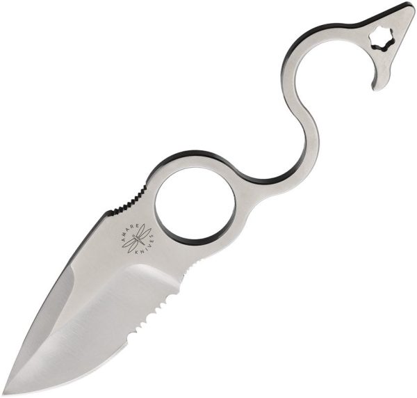 Amare 6 Finger Fixed Blade Spear D2 Steel Neck Knife