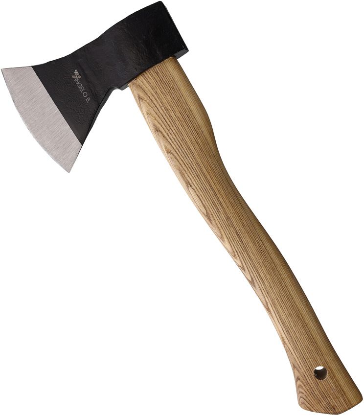 Angelo B German Style Axe 6" C45 Steel Head Hickory Handle