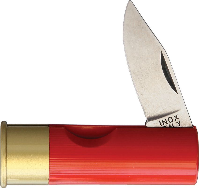Antonini Shotgun Shell Red Folding Knife 1.75" Blade