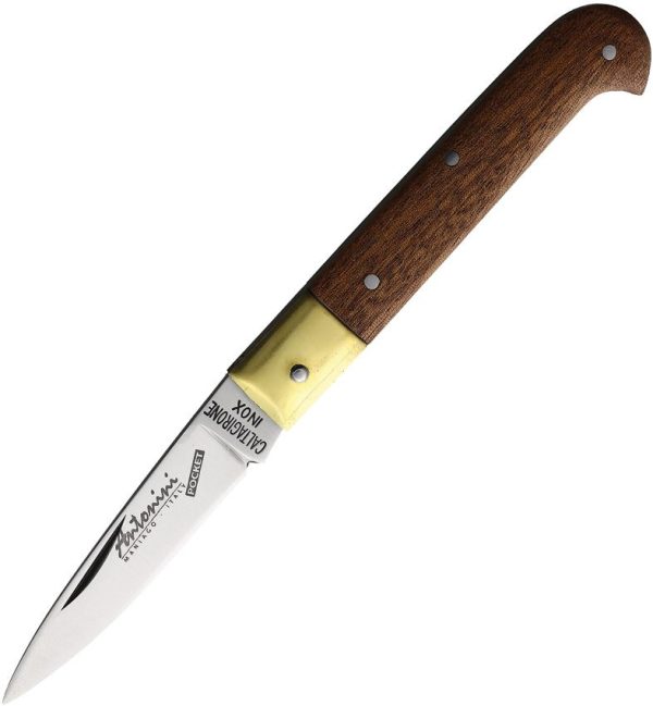 Antonini Small Folder Brown Wood Spear Blade