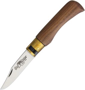 Old Bear XS Classical Folder Walnut - 420 Stainless