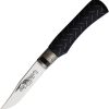 Old Bear Small Locking Ring Black Folding Knife