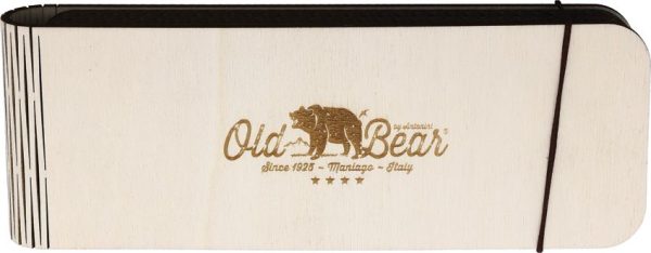 Old Bear Medium Folder Hand Carved 420 Stainless