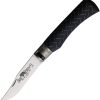 Old Bear Large Locking Ring Black Folding Knife