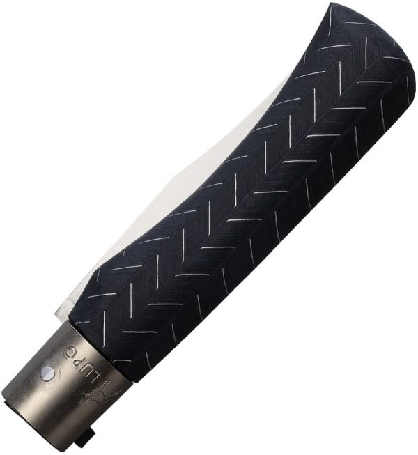 Old Bear Large Locking Ring Black Folding Knife