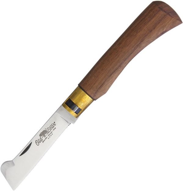 Old Bear Grafting Knife 3in Walnut Folder