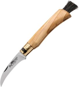Old Bear Mushroom Knife Olive Wood 420 Stainless Folding