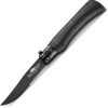 Old Bear Medium Folder Black 3.5" Folding Knife 1.4060 Steel