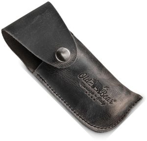Old Bear Anthracite Leather Sheath 6in Max