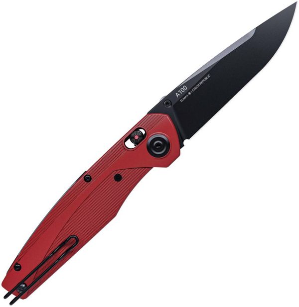 Acta Non Verba A100 A-Lock Red - Elmax Steel Locking Knife