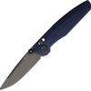 Acta Non Verba A100 Folding Knife Elmax Steel Blue GRN Handle