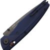 Acta Non Verba A100 Folding Knife Elmax Steel Blue GRN Handle