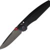 Acta Non Verba A100 A-Lock Black/Red - Sleipner Steel Button Lock