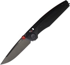 Acta Non Verba A100 A-Lock Black/Red - Sleipner Steel Button Lock