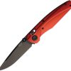 Acta Non Verba A100 A Lock Folding Knife Elmax Steel Red Aluminum