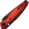 Acta Non Verba A100 A Lock Folding Knife Elmax Steel Red Aluminum
