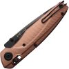 Acta Non Verba A100 Rose Gold Folding Knife Elmax Steel