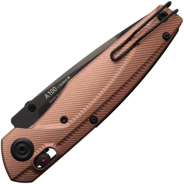 Acta Non Verba A100 Rose Gold Folding Knife Elmax Steel