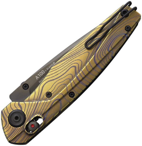 Acta Non Verba A100 A Lock Folding Knife 3.63" Elmax DLC Titanium