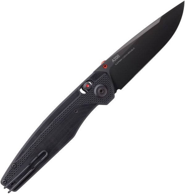 Acta Non Verba A200 A-Lock Folding Knife - Black G10