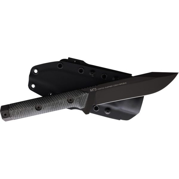 Acta Non Verba M73 Kontos Fixed Blade Sleipner Steel Black