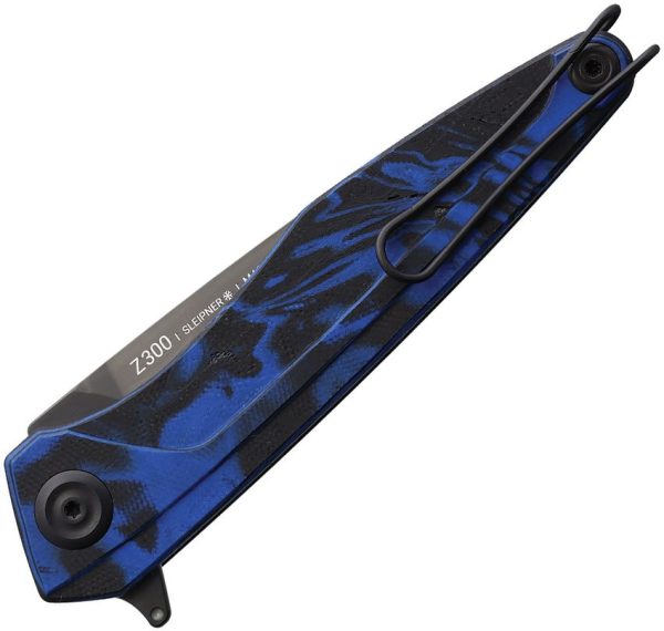 Acta Non Verba Z300 Sleipner DLC Folding Knife Blue G10