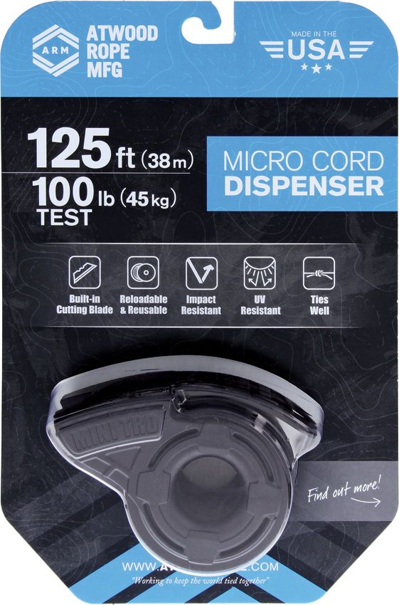 Atwood Rope Mini TRD Micro Cord Dispenser