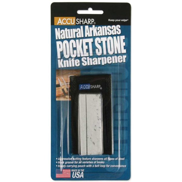 AccuSharp Natural Arkansas Pocket Stone Fine Grit
