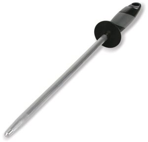 AS032C.jpg AccuSharp Butcher Steel 9 inch Black Handle