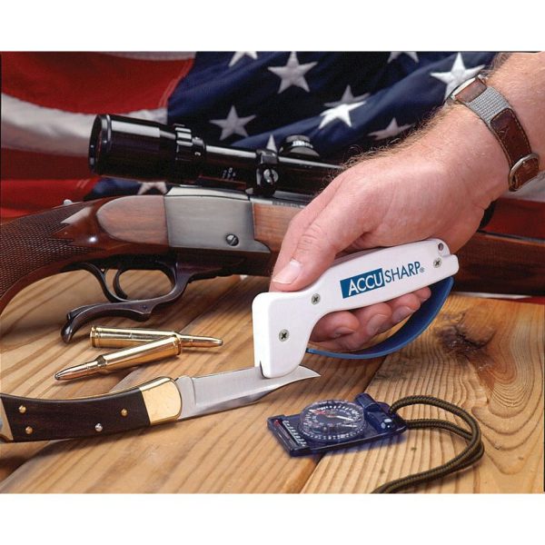 AccuSharp Knife and Tool Sharpener - White