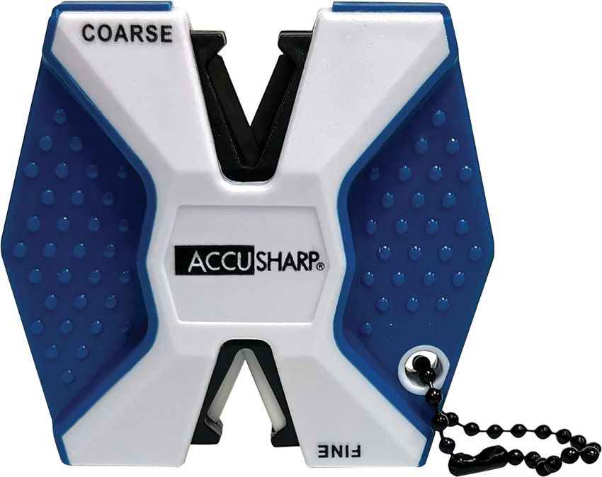 AS342C.jpg AccuSharp Two Step Sharpener Blue with Keyring