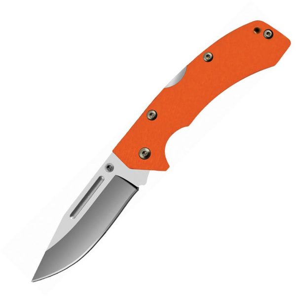 AS712C.jpg AccuSharp Lockback Orange Folding Knife - G10 Handle