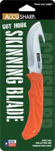 AS729C.jpg AccuSharp Guthook Fixed Blade - Orange Handle with Sheath