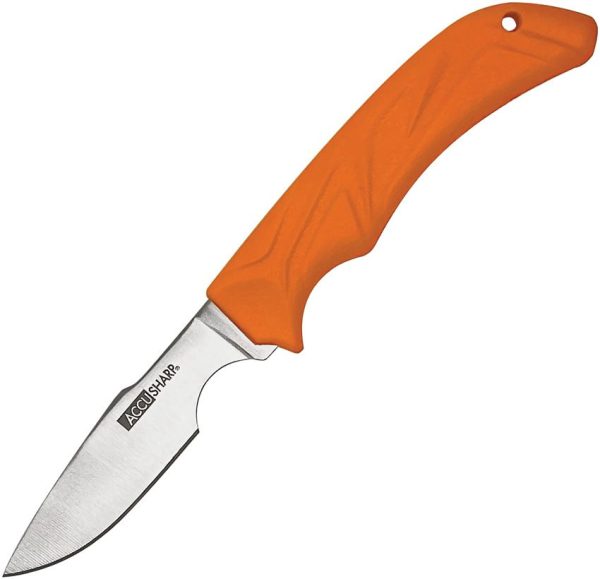 AccuSharp Caping Knife Fixed Blade - Orange Handle with Sheath