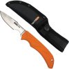 AccuSharp Caping Knife Fixed Blade - Orange Handle with Sheath