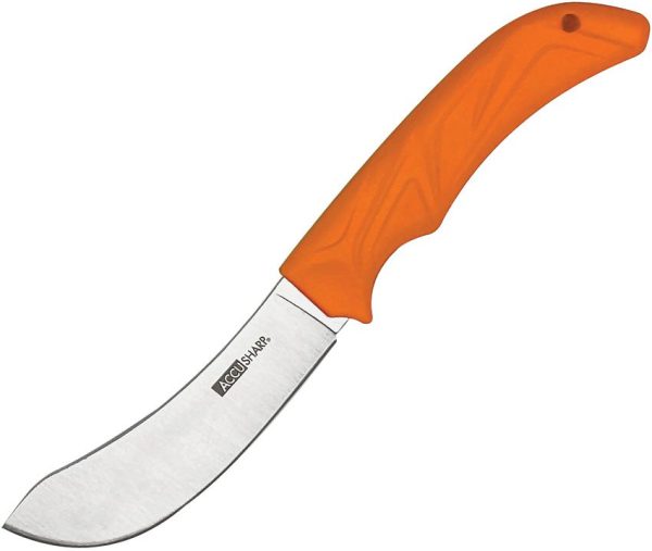 AccuSharp Butcher Knife Fixed Blade - Orange Handle with Sheath