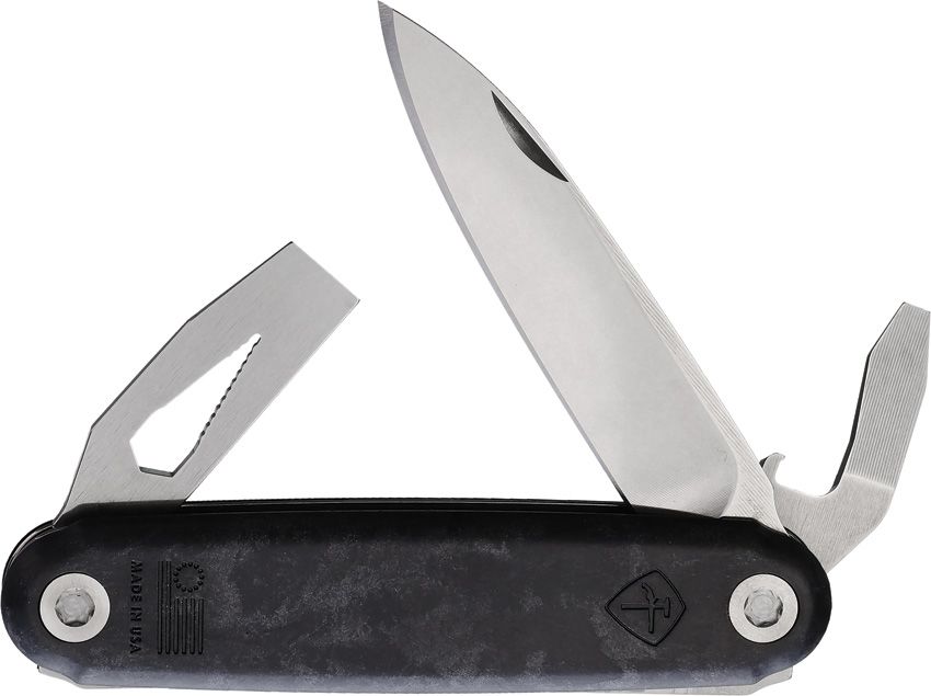 American Service Knife Jefferson Knife CF Folding Knife Carbon Fiber