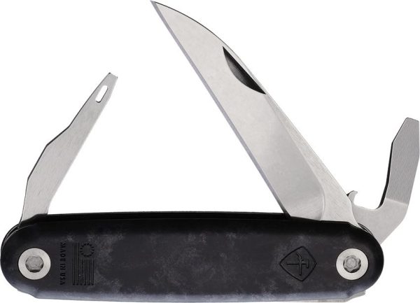 American Service Knife ASK-003 CF Alchesay Wharncliffe Folding Knife
