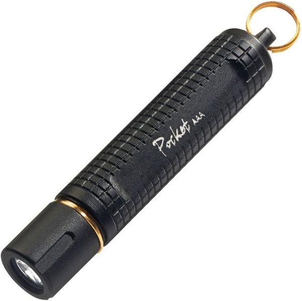 ASP Pocket AAA LED Flashlight Black Keychain Water Resistant 80 Lumens
